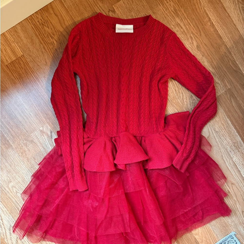 American Girl Cable Knit Sweater Dress